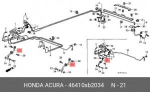 Тормозной шланг 46410SB2034 HONDA