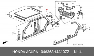 Боковина 04636SH4A10ZZ HONDA