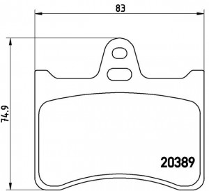 Комплект тормозных колодок, диско P61019 BREMBO