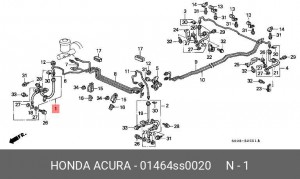 Тормозной шланг 01464SS0020 HONDA