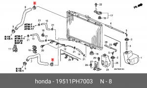 Деталь 19511PH7003 HONDA