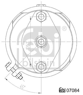 Тормозная пневматическая камера 07084 FEBI BILSTEIN