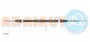 Трос ручного тормоза 550240 ADRIAUTO