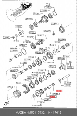 Деталь M50117932 MAZDA