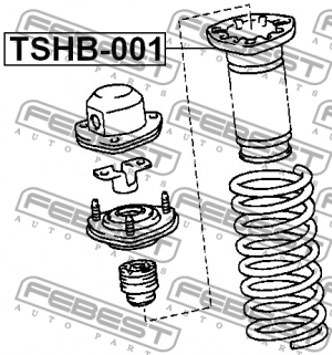 Пыльник амортизатора подвески TSHB-001 FEBEST