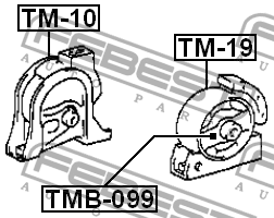 Подушка двигателя TMB-099 FEBEST