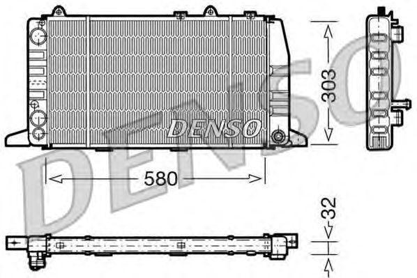 Радиатор, охлаждение двигател DRM02011 DENSO