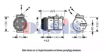 Компрессор, кондиционер 851686N AKS DASIS