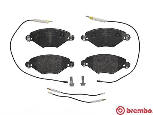 Комплект тормозных колодок, диско P61071 BREMBO
