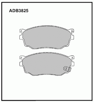 Колодки тормозные дисковые ADB3825 ALLIED NIPPON