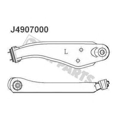 Рычаг независимой подвески колеса, подвеска колеса J4907000 H B JAKOPARTS NIPPARTS