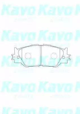 Комплект тормозных колодок, диско BP-9114 KAVO PARTS
