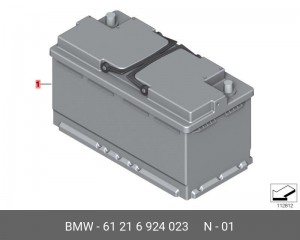Батарея аккумуляторная 61 21 6 924 023 BMW