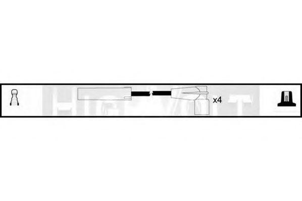 Ккомплект проводов зажигания OEF129 STANDARD