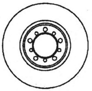 Тормозной диск 561453B BENDIX JURID