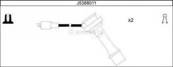 Ккомплект проводов зажигания J5388011 H B JAKOPARTS NIPPARTS