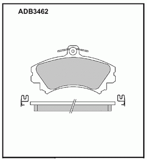Колодки тормозные дисковые ADB3462 ALLIED NIPPON