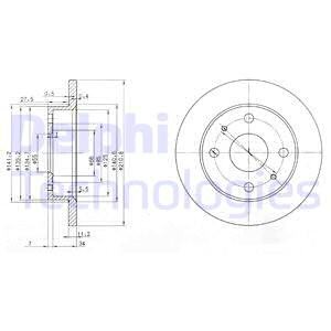 Тормозной диск BG3561 DELPHI