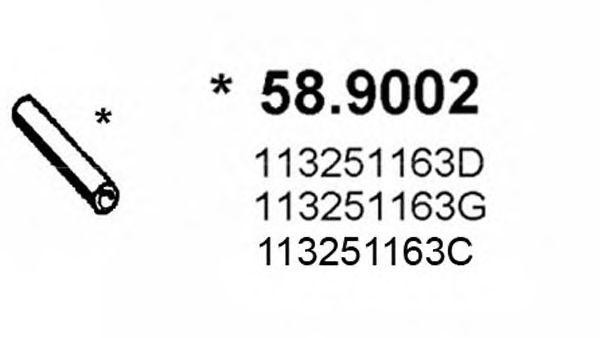 Выпускной трубопровод 589002 ASSO
