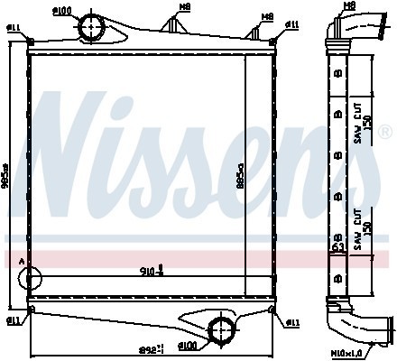Интеркулер 96961 NISSENS