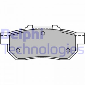 Комплект тормозных колодок, диско LP1456 DELPHI