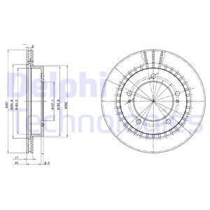 Тормозной диск BG3158 DELPHI