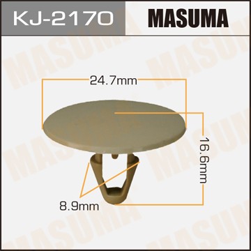 Клипса крепежная KJ2170 MASUMA