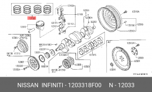 Деталь 12033-18F00 NISSAN