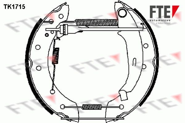 Комплект тормозных колодок TK1715 FTE