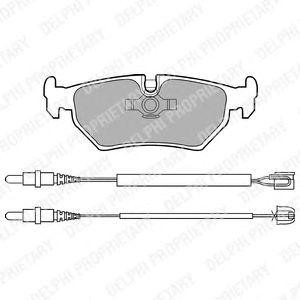 Комплект тормозных колодок, диско LP910 DELPHI