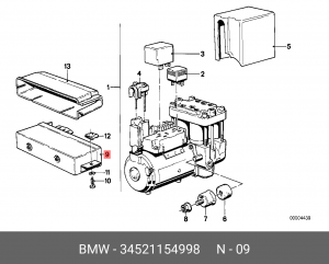 Блок управления, динамики тормоза / движения 34 52 1 154 998 BMW