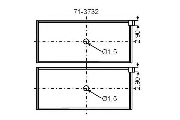 Подшипник 71-3732 GLYCO