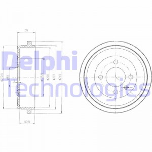 Тормозной барабан BF410 DELPHI