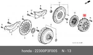 Нажимной диск сцепления 22300P3F005 HONDA