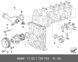 Прокладка 11 53 1739754 BMW