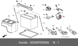 Катушка зажигания 30500PE0006 HONDA