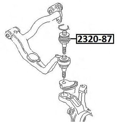 Опора шаровая подвески 2320-87 ASVA