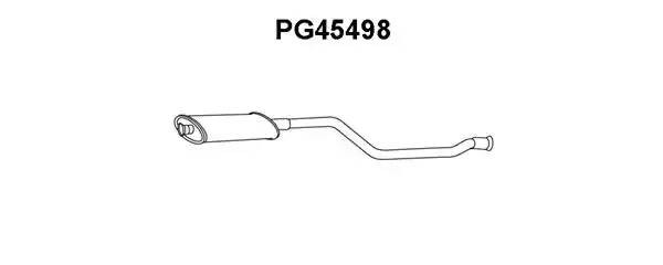 Предглушитель выхлопных газов PG45498 VENEPORTE