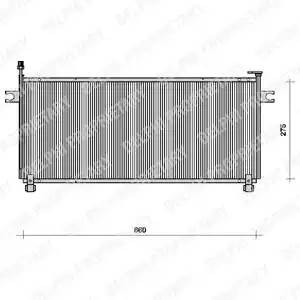 Конденсатор, кондиционер TSP0225086 DELPHI