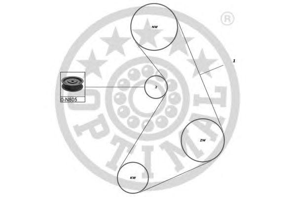 Комплект ремня ГРМ SK-1026 OPTIMAL