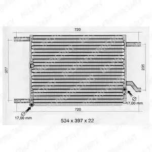 Конденсатор, кондиционер TSP0225231 DELPHI
