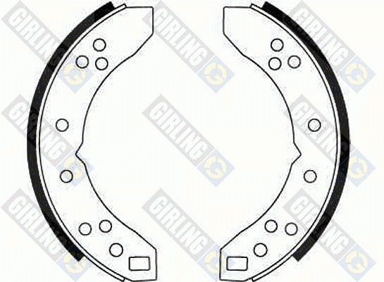 Комплект тормозных колодок 5160171 GIRLING