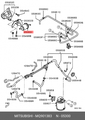 Фильтр топливный MQ901383 MITSUBISHI