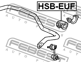 Втулка стабилизатора HSB-EUF FEBEST