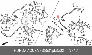 Лямбда-зонд 36531PK3A03 HONDA