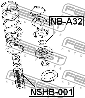 Пыльник амортизатора подвески NSHB-001 FEBEST