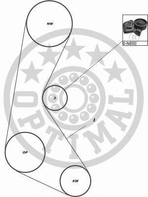 Комплект ремня ГРМ SK1419 OPTIMAL