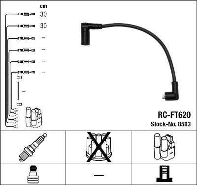 Ккомплект проводов зажигания 8503 NGK NTK