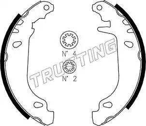 Комплект тормозных колодок 088.216 TRUSTING
