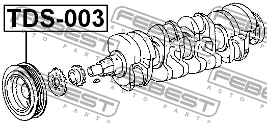 Шкив коленвала TDS-003 FEBEST